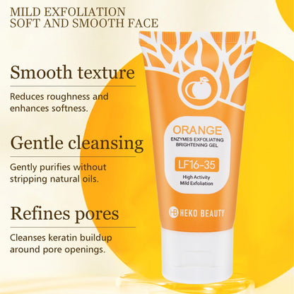 Orange Exfoliating and Brightening Skin Gel